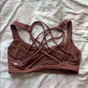 brown free to be sports bra lululemon